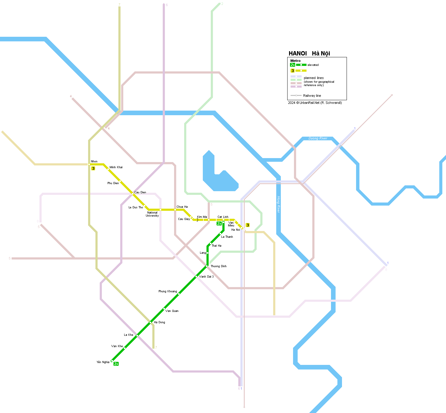 Hanoi Metro map