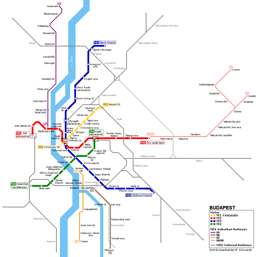 Urbanrail Net Europe Hungary Budapest Metro Subway