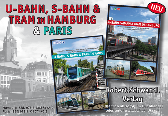 U-Bahn, S-Bahn & Tram in Hamburg & Paris