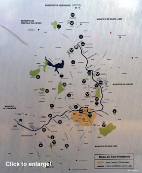 Belo Horizonte Metro map
