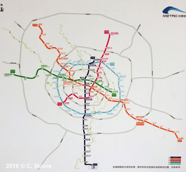 Chengdu Metro map