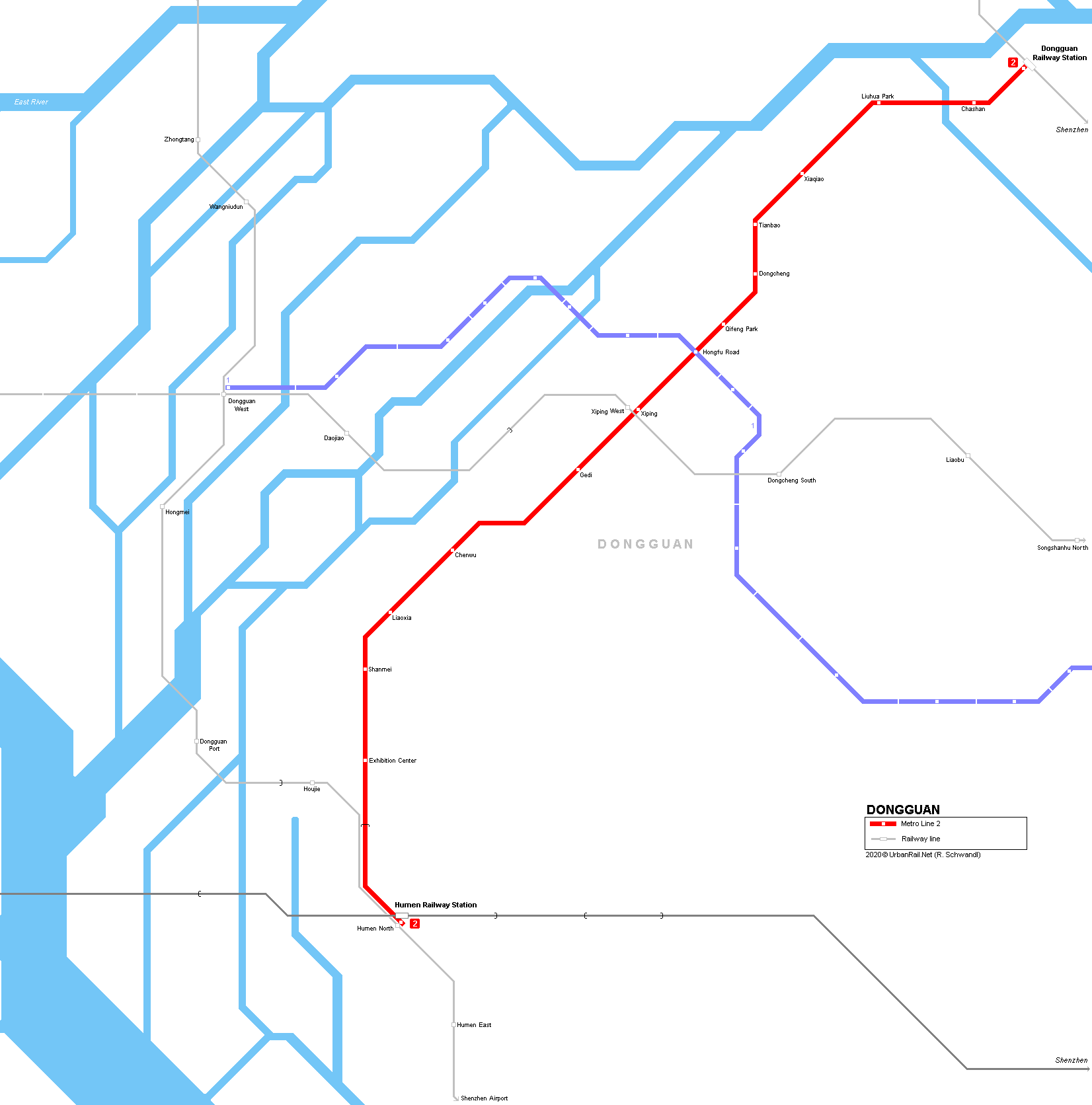 Dongguan metro map