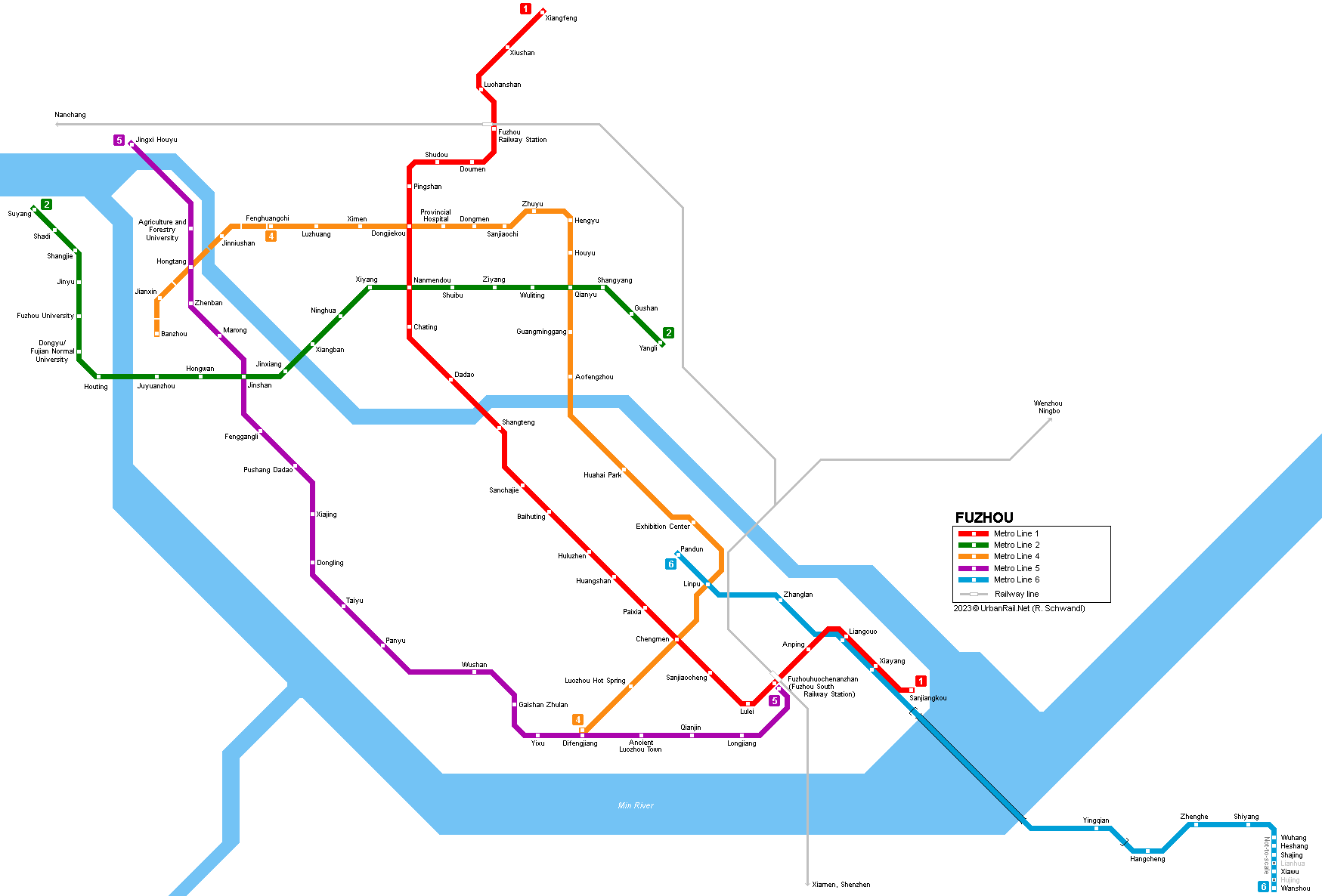 Fuzhou metro map