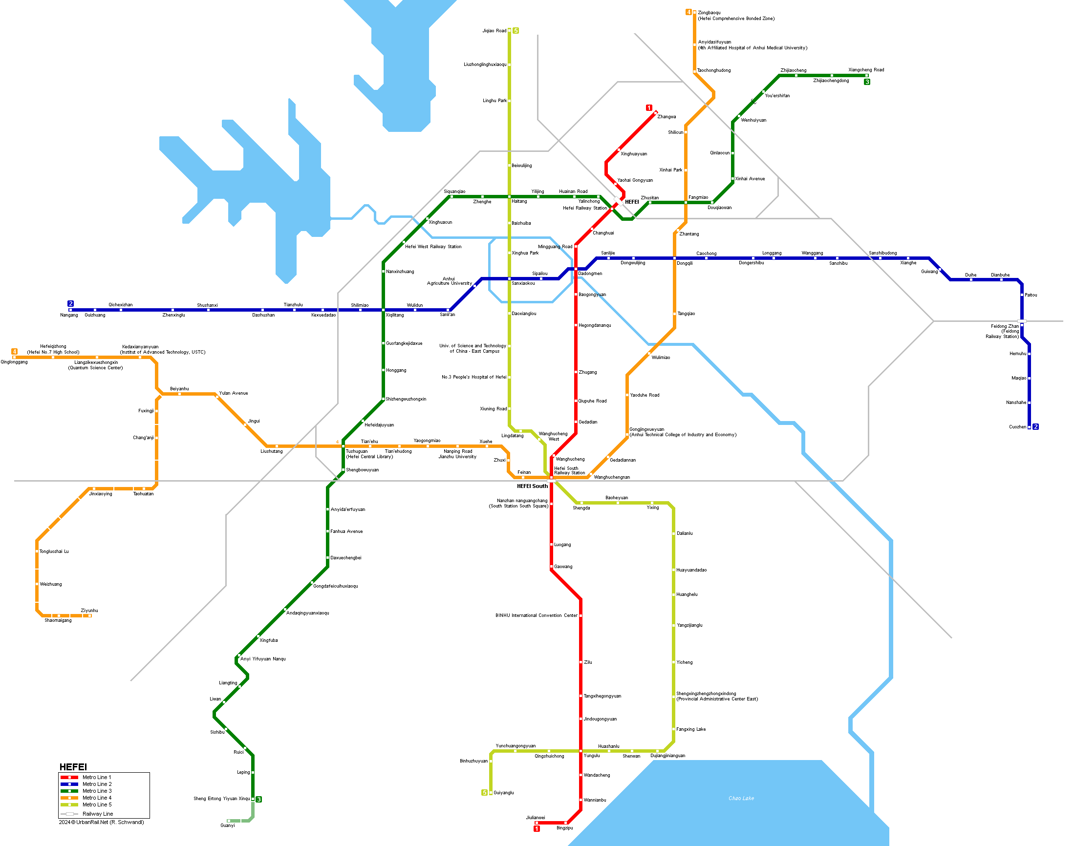 Hefei Metro map