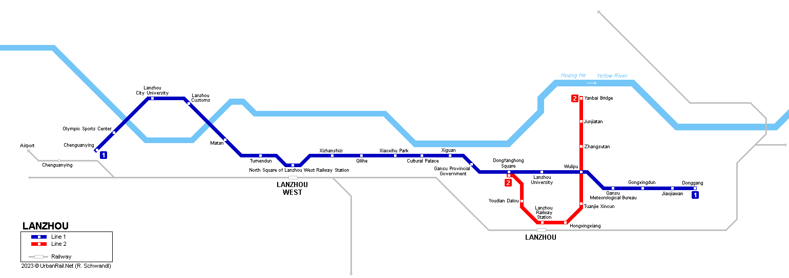 Lanzhou metro map
