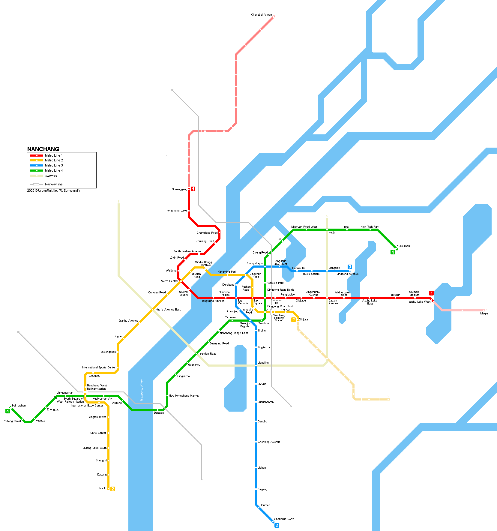Nanchang Metro map