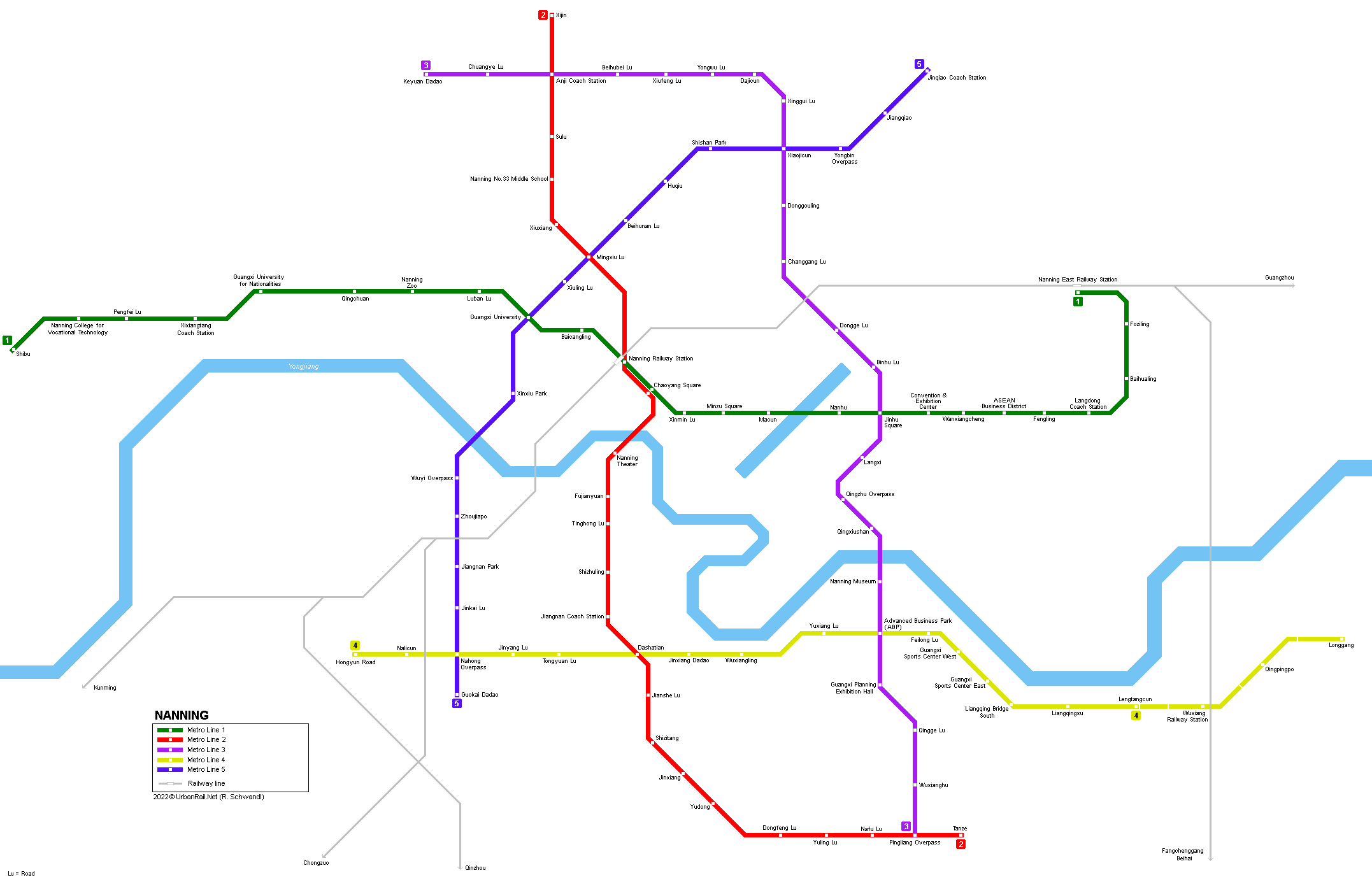 Nanning metro map