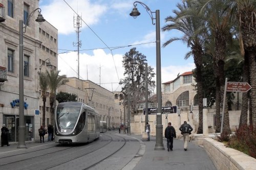 Jerusalem lighht rail tram