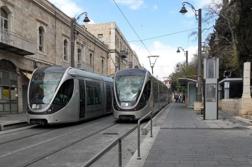 Jerusalem lighht rail tram