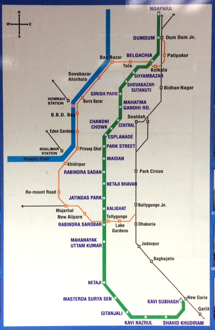 kolkata metro map