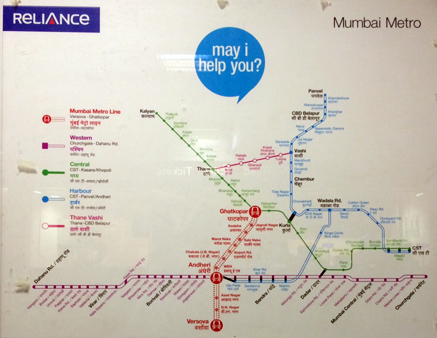Mumbai Metro Rail map