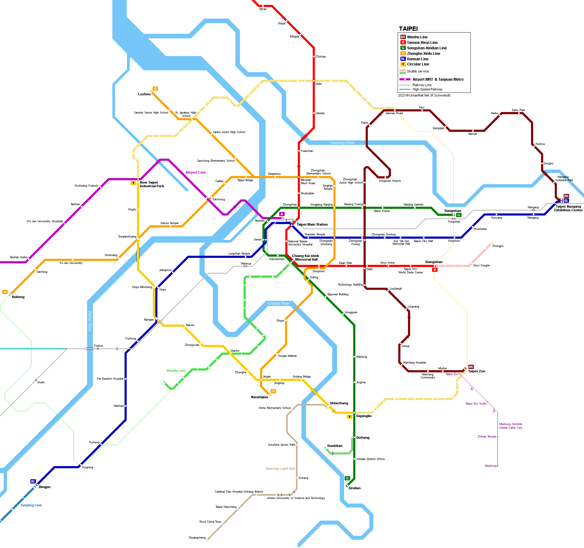 UrbanRail Net Asia Taiwan Taipei Subway Metro MRT 