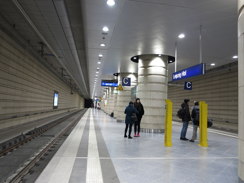 Leipzig City Tunnel Hauptbahnhof tief