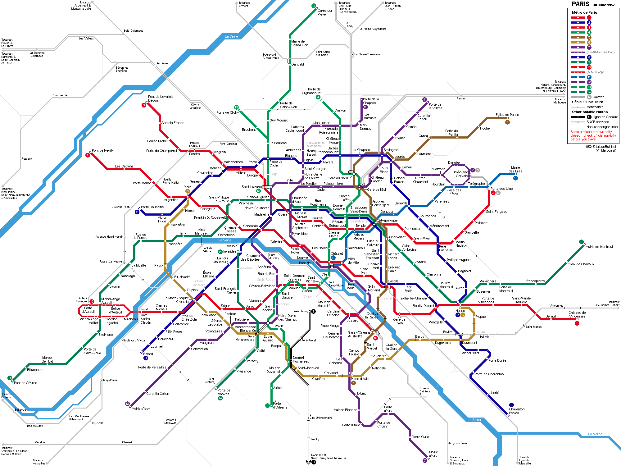 UrbanRail.Net > Europe > France > Métro de PARIS - Paris Subway