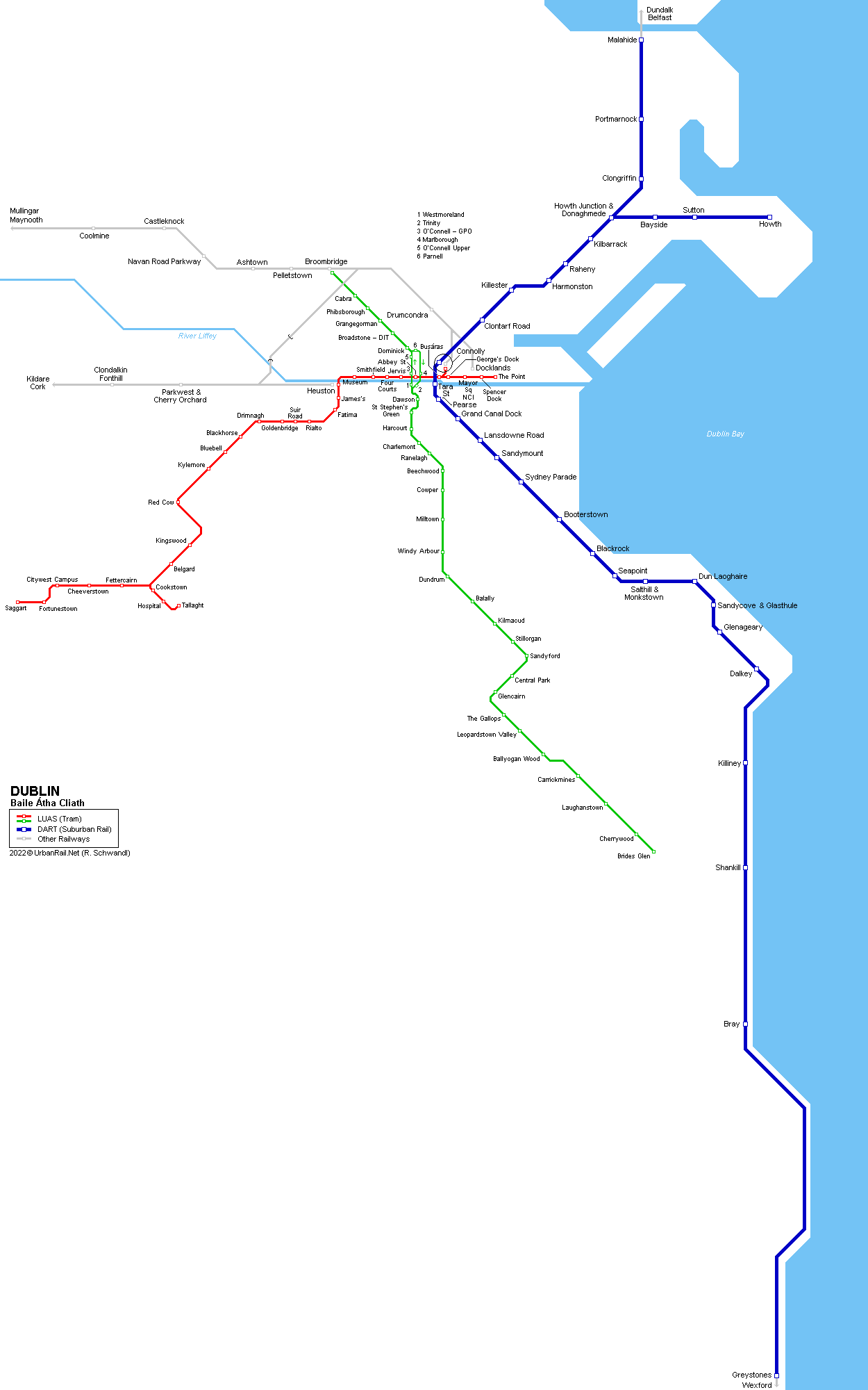 UrbanRail.Net > & DART Map
