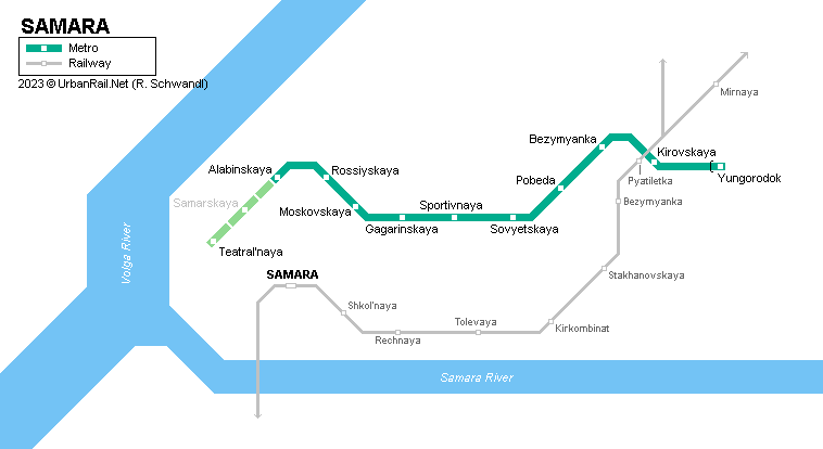 Samara Metro Map