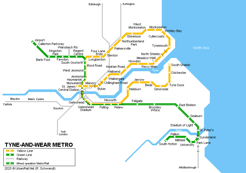 Tyne-and-Wear Metro  © UrbanRail.Net